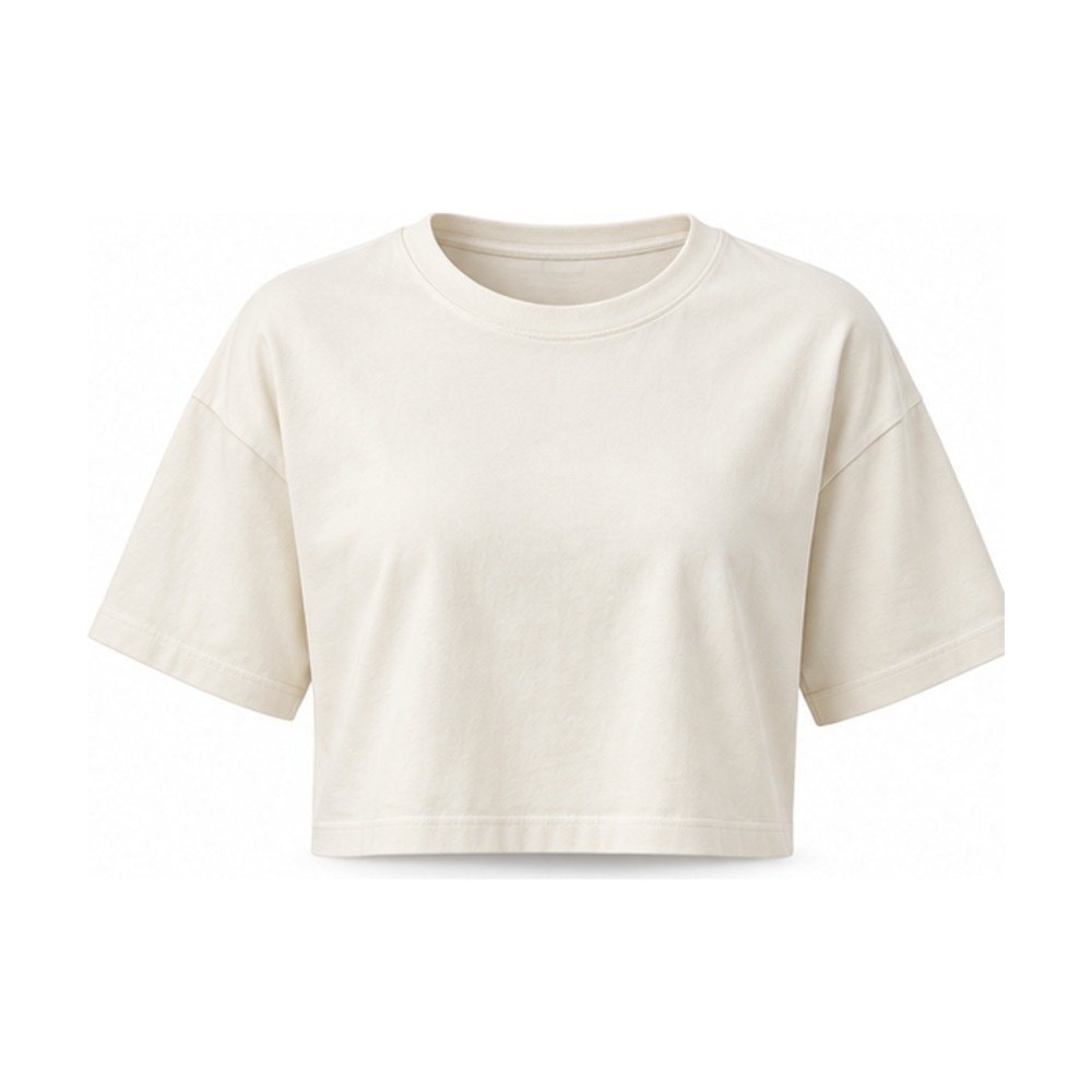 Boxy Block Crop Tee