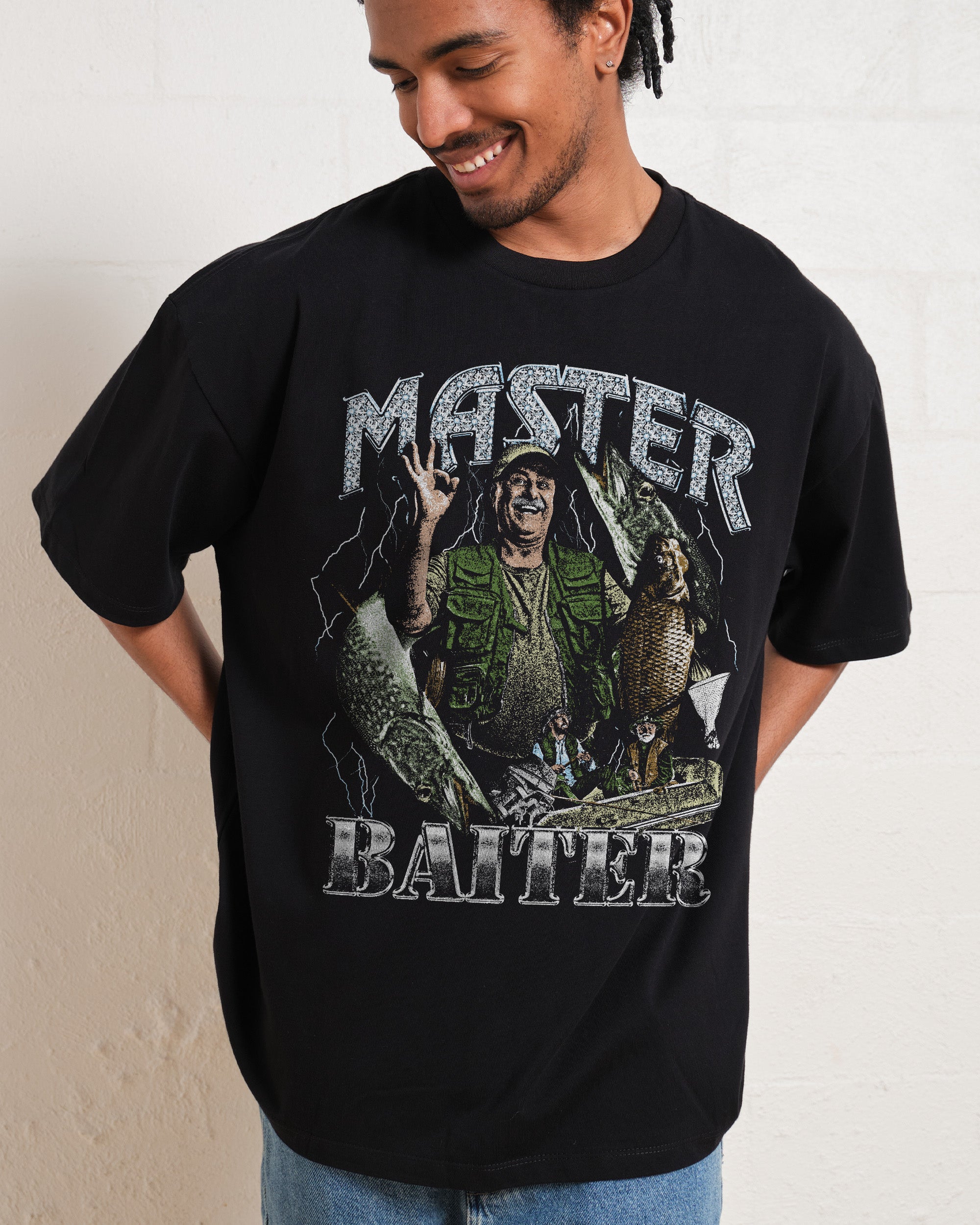 Baiter Oversized Tee - Threadheads 90s Graphic T-Shirt, Heavyweight 100% Combed Cotton, Unisex