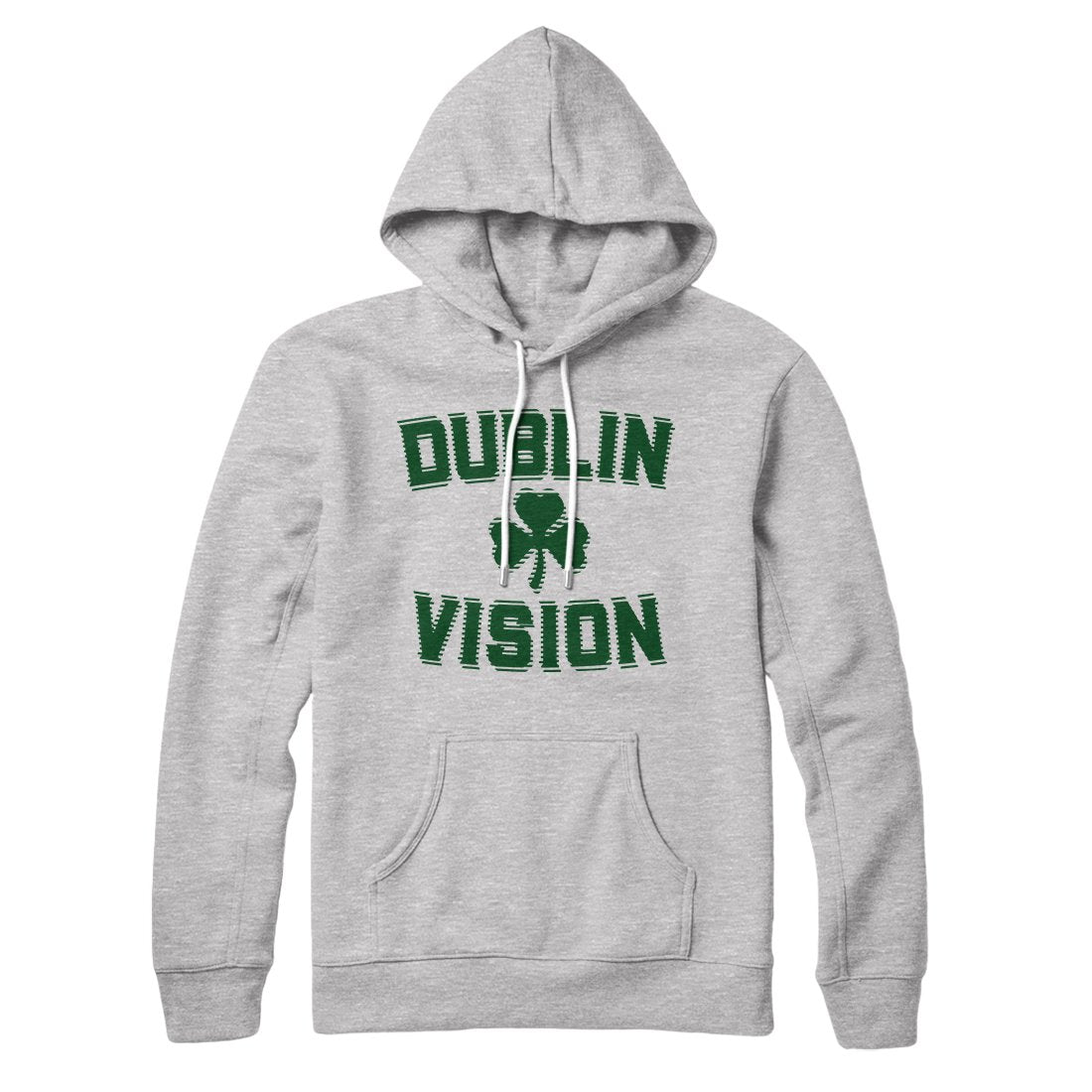Dublin Vision Hoodie - Unisex Cotton Polyester Pullover with Hood and Kangaroo Pocket