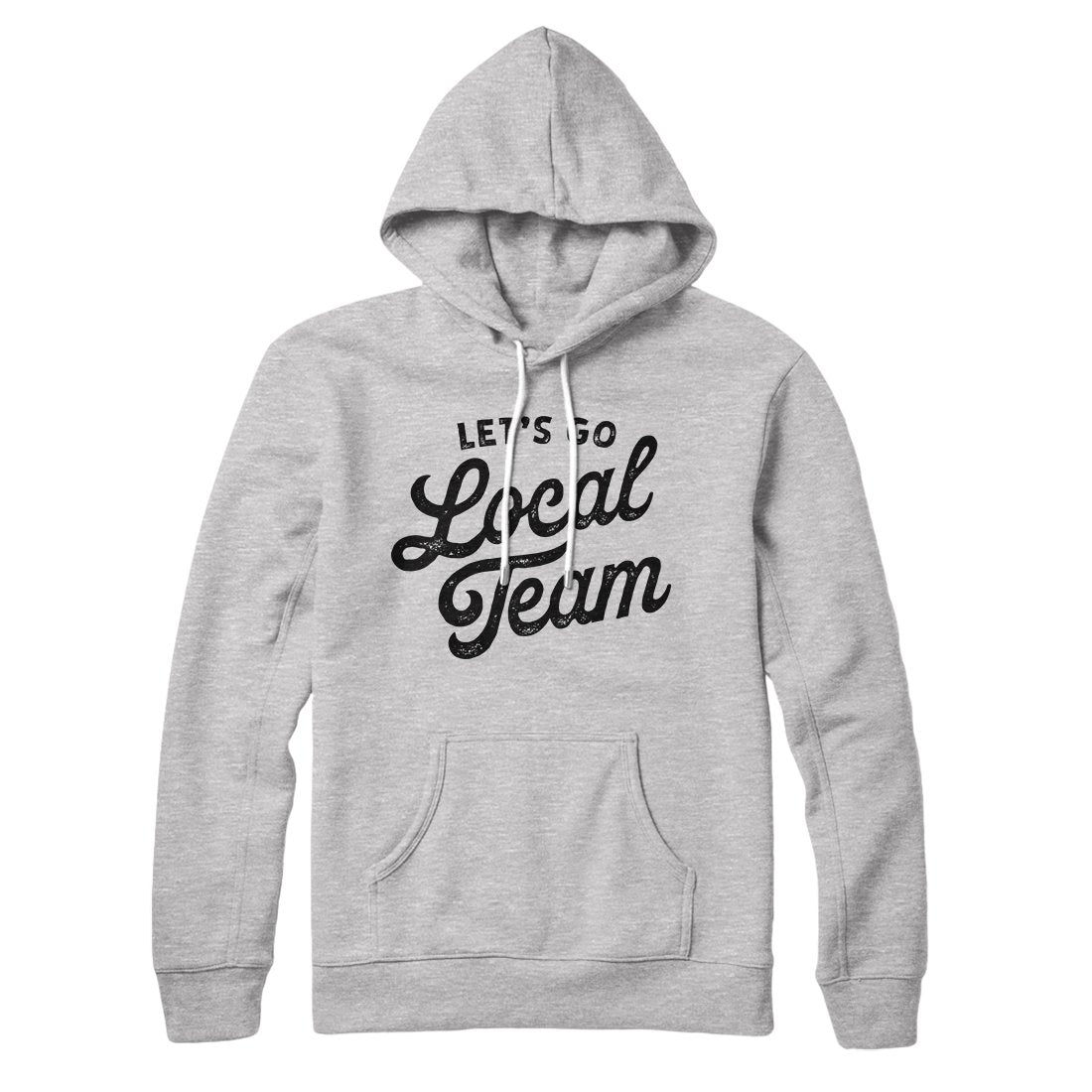 Go Local Team Unisex Pullover Hoodie - Cotton Polyester Blend, Loose Fit, Kangaroo Pocket