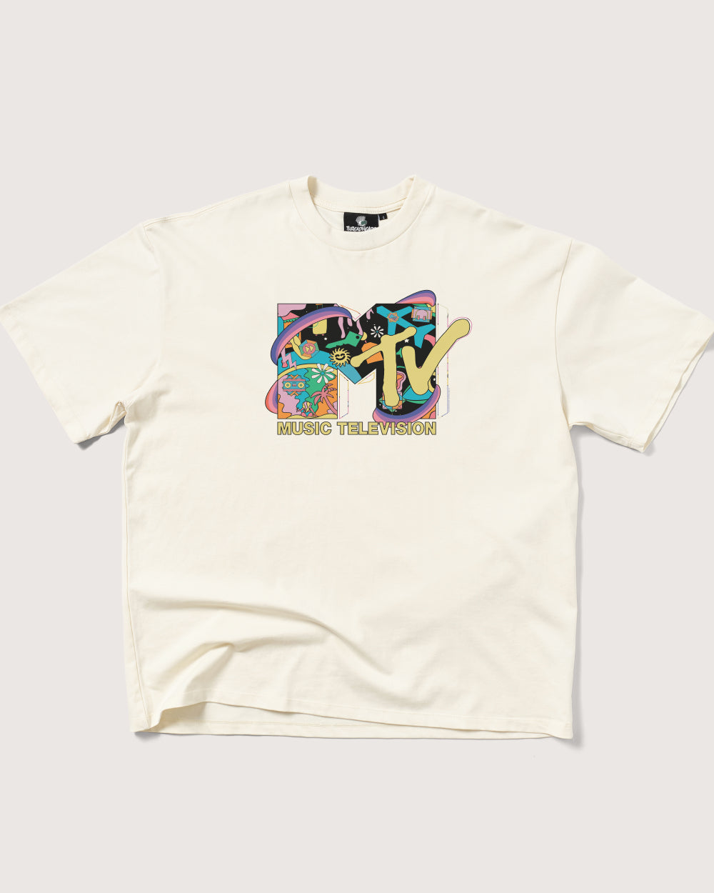 LSD MTV Logo Oversized T-Shirt - Unisex 90s Boxy Fit 100% Combed Cotton