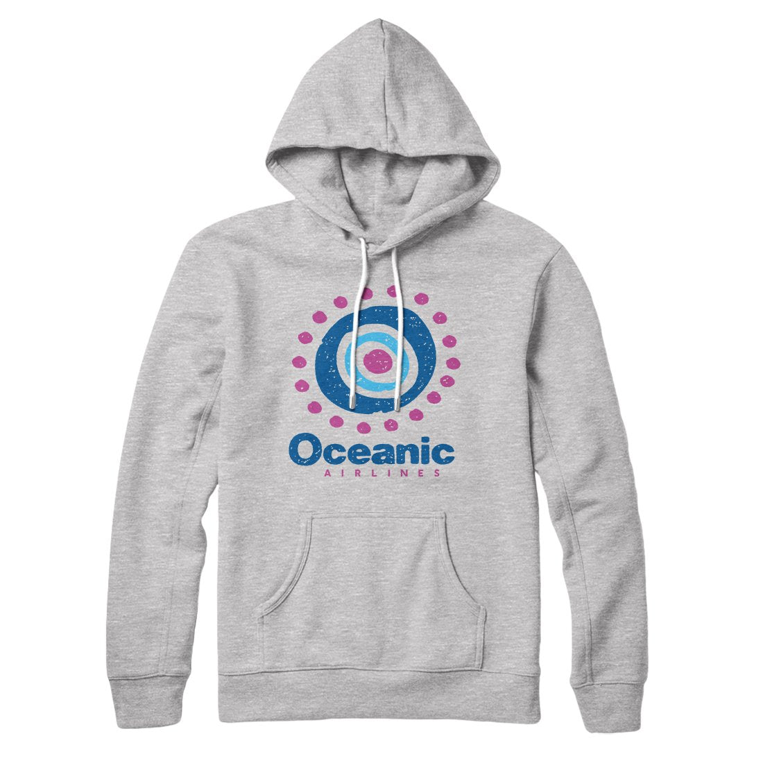 Oceanic Airlines Pullover Hoodie - Unisex Cotton Polyester Loose Fit