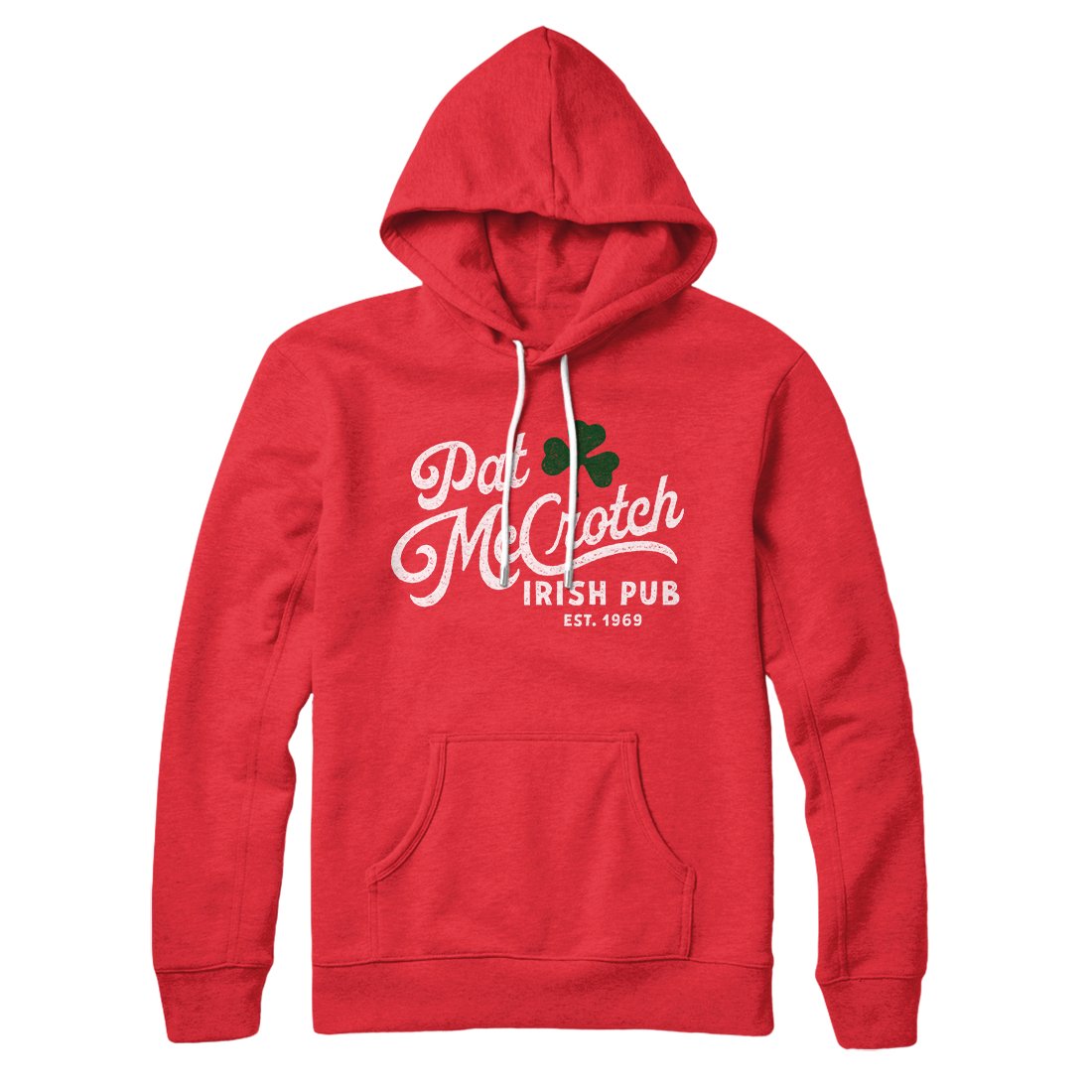 Pat McCrotch Irish Pub Hoodie - Unisex Cotton Polyester Pullover with Kangaroo Pocket