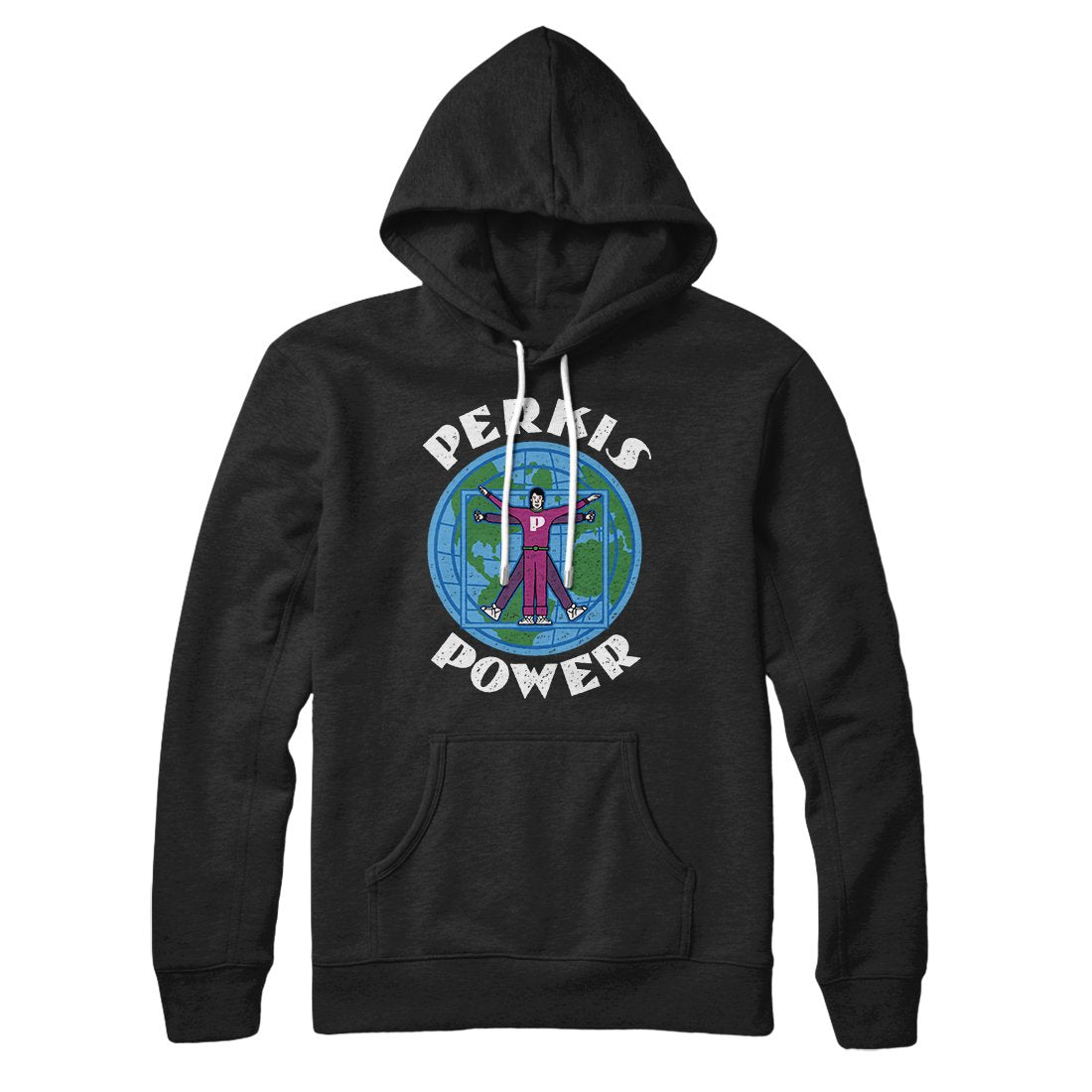 Perkis Power Hoodie Unisex Pullover Cotton Polyester Hoodie with Kangaroo Pocket