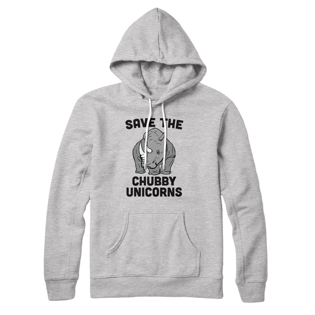 Save The Chubby Unicorns Pullover Hoodie - Unisex Cotton Polyester Loose Fit