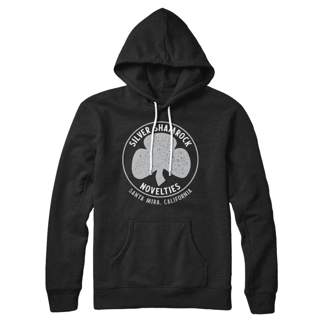 Silver Shamrock Novelties Pullover Hoodie - Unisex Cotton Polyester Halloween Graphic Hoodie