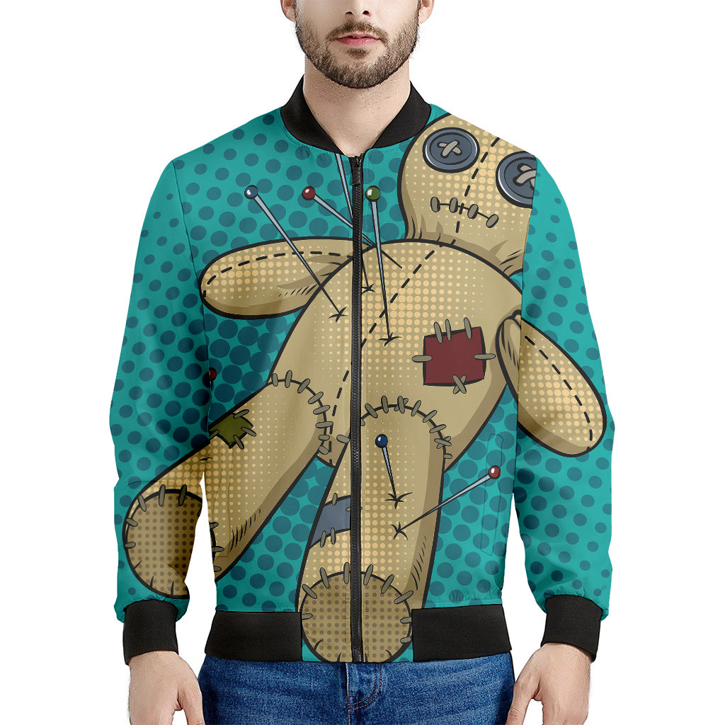 Voodoo Doll Print Men's Bomber Jacket