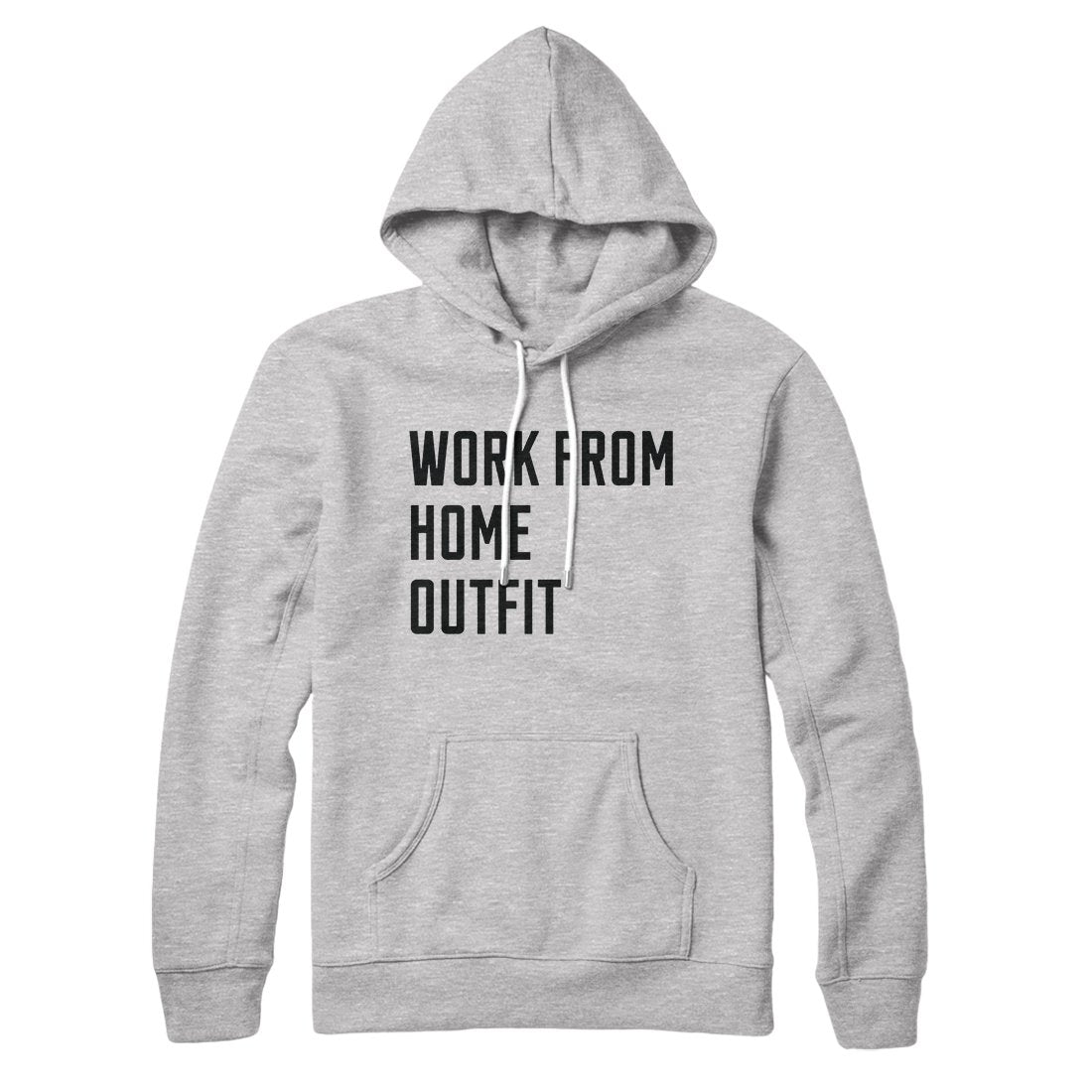 Work From Home Outfit Unisex Pullover Hoodie - Cotton Polyester Loose Fit
