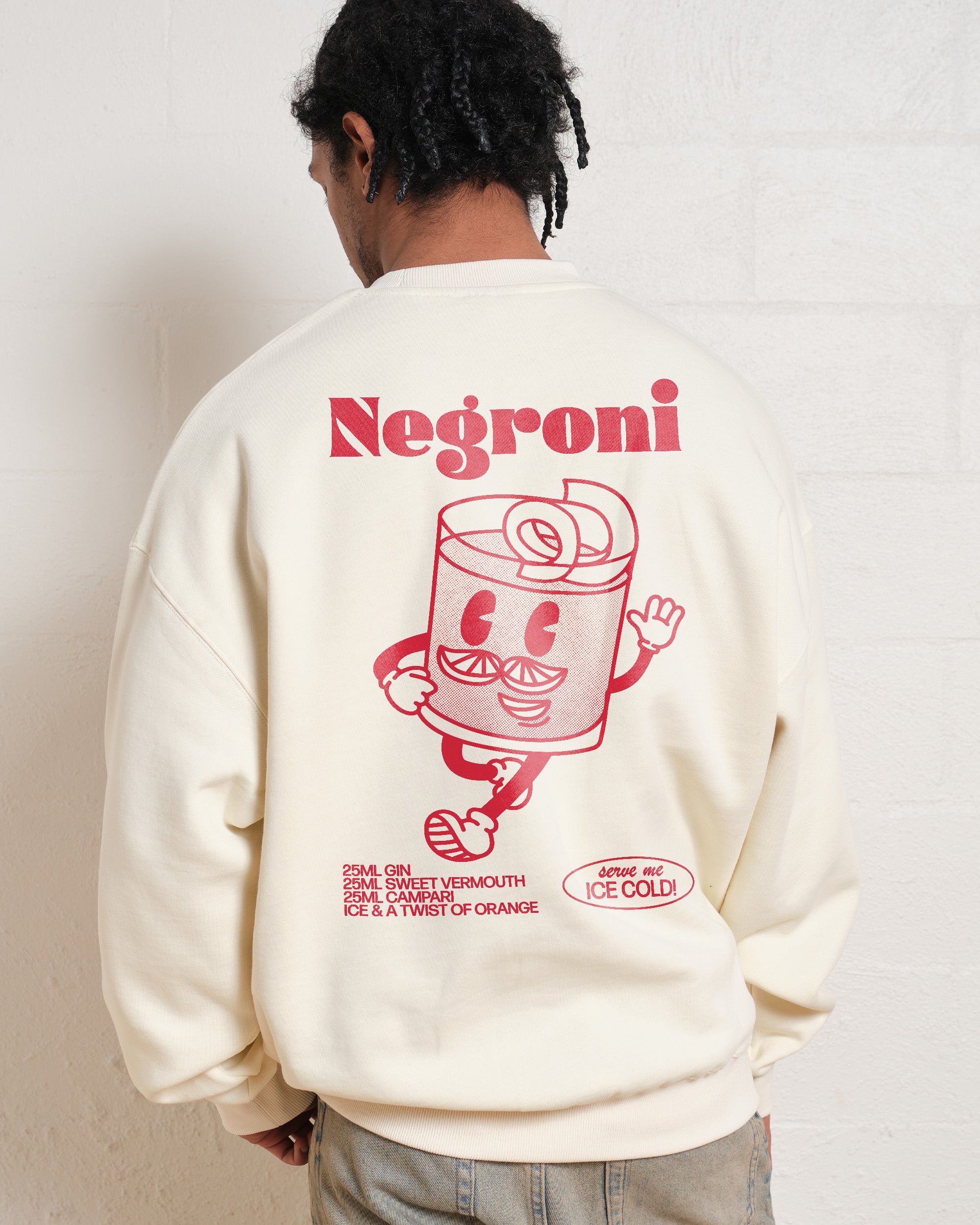 Negroni Graphic Sweatshirt - Unisex Premium Cotton Poly Blend 340gsm